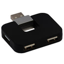 HUB extern SPACER, porturi USB: USB 2.0 x 4, conectare prin USB 2.0, cablu 1m, negru, "SPH-316" (timbru verde 0.8 lei)