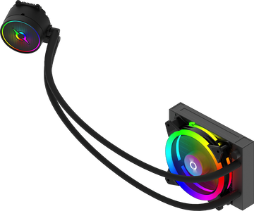 Refroidisseur de processeur aquarius 120 aio noir argb