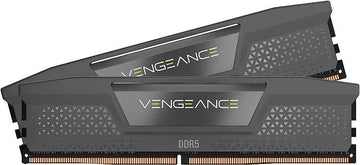 CORSAIR DDR5, 6000MT/s 64GB 2x32GB DIMM, 30-36-36-76, Std PMIC, AMD EXPO, VENGEANCE DDR5 Black Heatspreader, Black PCB, 1.4V