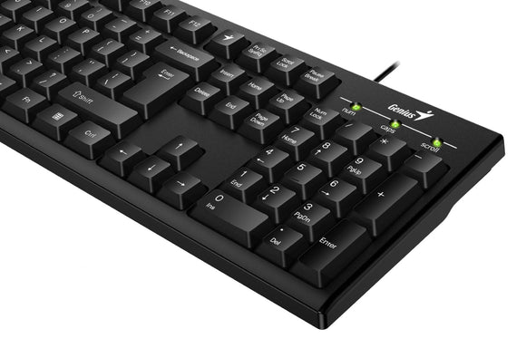 TASTATURA GENIUS USB, 104 taste, black, "Smart KB-100" "31300005400" (timbru verde 0.8 lei)