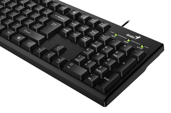Tastatura Genius KB-100 cu fir, negru