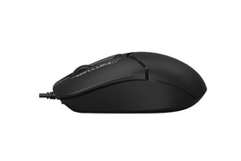 MOUSE A4tech, PC sau NB, cu fir, USB, optic, 1600 dpi, butoane/scroll 3/1, , negru, "FM12 Black" (timbru verde 0.18 lei)