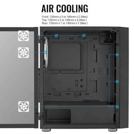 Boîtier Aerocool PGS Graphite-G-BK-v2 FRGB