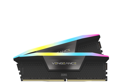 Corsair « DOMINATOR PLATINUM RGB » DDR5 64 Go, fréquence 5 600 MHz, 2 modules 32 Go, dissipateur thermique, éclairage RGB, latence CL36, « CMH64GX5M2B5600C36 »