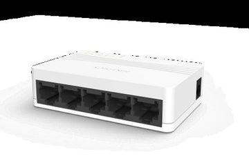 SWITCH HIKVISION, , 10/100 x 5, unmanaged, rackabil, carcasa plastic, "DS-3E0105D-E" (timbru verde 2 lei)
