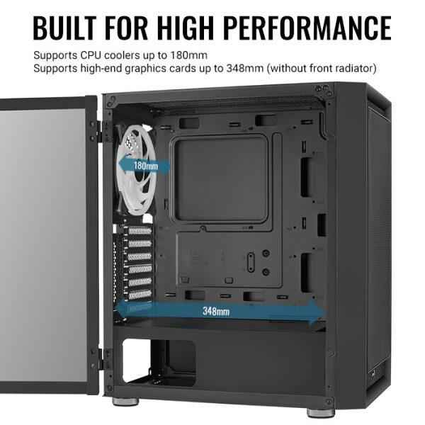 Boîtier Aerocool PGS Graphite-G-BK-v2 FRGB