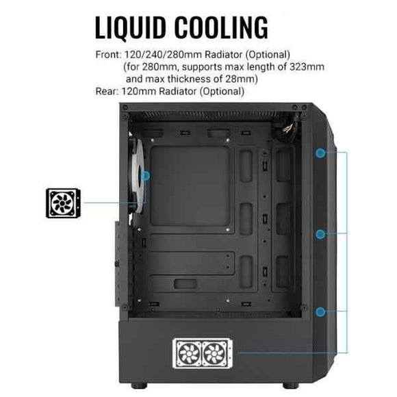 AEROCOOL PGS BIONIC-G-BK-v2 RGB