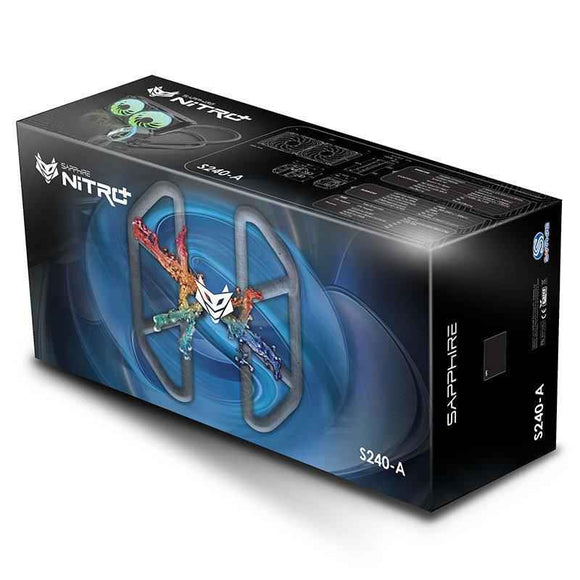 Refroidissement par eau complet Sapphire Nitro+ S240-A, ARGB, noir - 240 mm