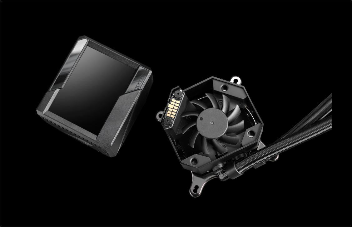 Refroidisseur asus  ryujin ii 240 argb  universel refroidissement liquide ventilateur 120 mm x 2 2 200 tr/min argb éclairé  ryujin ii 240 argb  timbre vert 200 lei