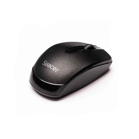 MOUSE Spacer, PC sau NB, wireless, 2.4GHz, optic, 1000 dpi, butoane/scroll 3/1, , negru, "SPMO-161" (timbru verde 0.18 lei)