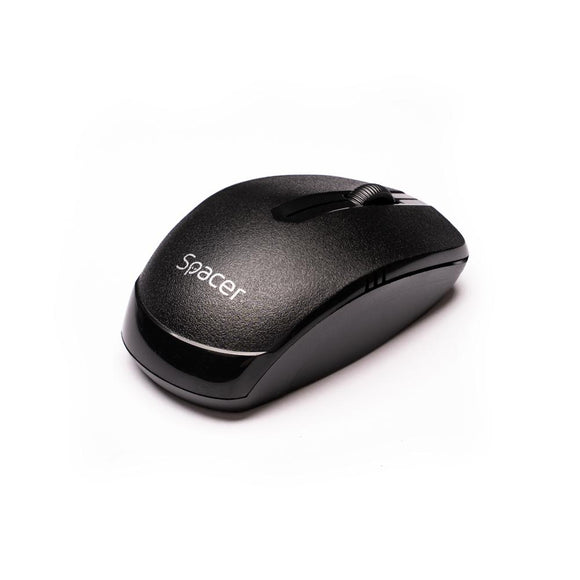 MOUSE  Spacer, PC sau NB, wireless, 2.4GHz, optic, 1000 dpi, butoane/scroll 3/1, , negru, "SPMO-161" (timbru verde 0.18 lei)