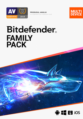 LICENTA Bitdefender Antivirus Family Pack, 15 utilizatori, 1 an pt. PC, retail "FP02ZZCSN1215BEN"- valabile doar pe teritoriul Romaniei