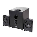 BOXE SPACER 2.1, RMS: 20W (2 x 5W + 10W), control volum, bass, subwoofer lemn MDF, 220V alimentare, USB/FM/RCA, black, "SPSK-21BT-LONDON" (timbru verde 4.00 lei)