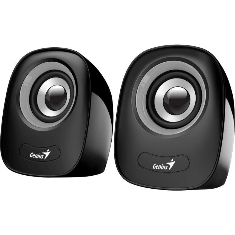 Enceinte GENIUS SP-Q160 Gris fer/ 2.0/ 6 W/ Alimentation USB/ Jack 3,5"/ Noir-gris