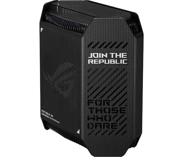Wifi 6 802.11ax Tri-band Gigabit Gaming Mesh Router | GT6 ROG Rapture (1-Pack) | 802.11ax | 574+4804+4804 Mbit/s | 10/100/1000 Mbit/s | Ethernet LAN (RJ-45) ports 3 | Mesh Support Yes | MU-MiMO Yes | No mobile broadband | Antenna type Internal