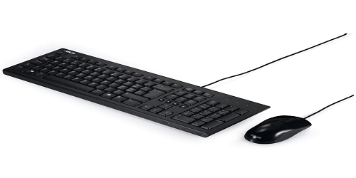 Asus | U2000 | Black | Keyboard and Mouse Set | Wired | Mouse included | EN | Black | 585 g
