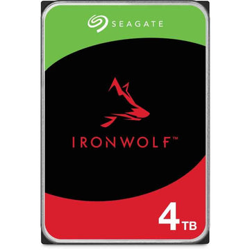 SEAGATE NAS HDD 4TB IronWolf 5400rpm 6Gb/s SATA 256MB cache 3.5inch 24x7 CMR for NAS and RAID rackmount systems BLK