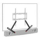 Support de fixation pour barre de son sous tv moniteur barkan pour 1 tv/moniteur plat incurvé diag. max 80 pouces fixe max 65 kg  e820.b