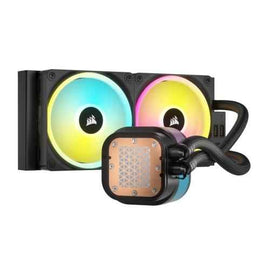 Cooler Corsair "iCUE LINK H100i RGB", skt universal, racire cu lichid, ventilator 120 mm x 2, 2400 rpm, iluminat RGB, "CW-9061001-WW" (timbru verde 2 lei)