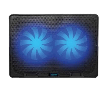 STAND SPACER notebook 17" Gaming, sita metal, 2xfan 14cm, turatie reglabila 800-1200rpm, ajustabil pe inaltime 5 trepte, Airflow 63cfm, black, Nivel zgomot 20dBA, "SPNS-Gaming-2F" (timbru verde 0.8 lei)