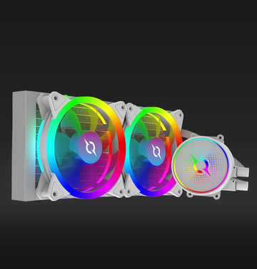 Refroidisseur de processeur aquarius 240 aio blanc argb