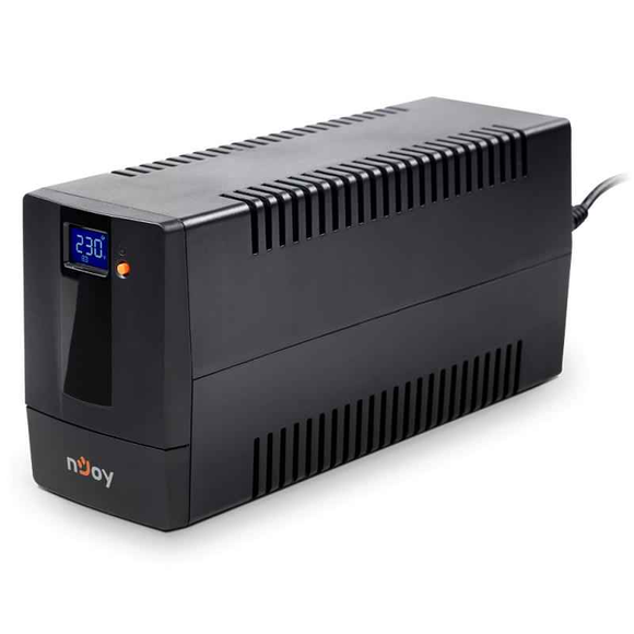 UPS Njoy "HORUS", Line int., mini Tower, AVR, Schuko x 2, display LCD, back-up 1 - 10 min. "PWUP-LI080H1-AZ01B" (timbru verde 11 lei)