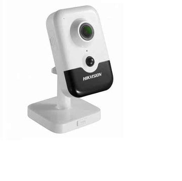 CAMERA IP Hikvision, cube pt. interior, dist. IR 10 m, tip lentila fixa 2 mm, 4 Mpx, nu,carcasa plastic, slot SD card, "DS-2CD2443G2-I20" (timbru verde 0.8 lei)