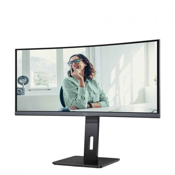 AOC CU34P3CV computer monitor 86.4 cm (34") 3440 x 1440 pixels UltraWide Quad HD LED Black