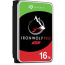 SEAGATE Ironwolf PRO Enterprise NAS HDD 16TB 7200rpm 6Gb/s SATA 256MB cache 8.9cm 3.5inch 24x7 for NAS RAID Rackmount systems BLK