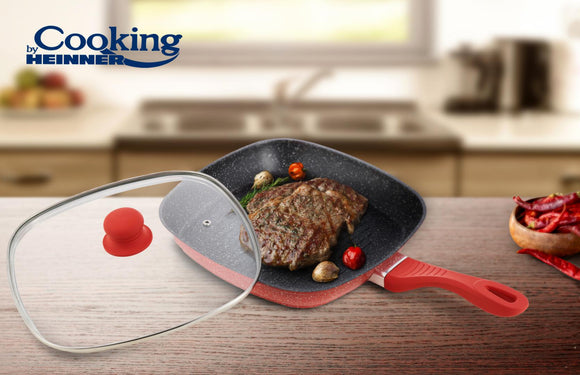 GRILLE ALUMINIUM PANNEAU + TÊTE 28x4CM, ORANGE GRIS