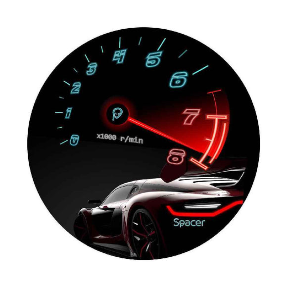 Covor pentru scaun gaming SPACER, protectie parchet, cauciuc si material textil, 1200 x 3mm, rotund, SPEED 46501475 "SPFP-SPEED-120"