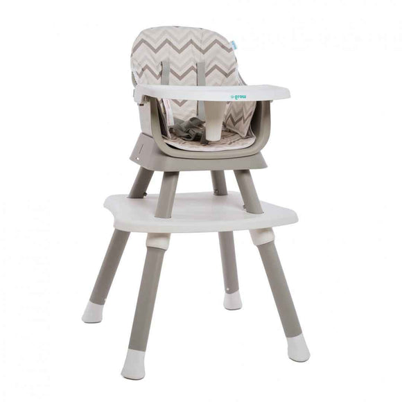 Chaise d'alimentation multicolore grise UGSH-015GREY