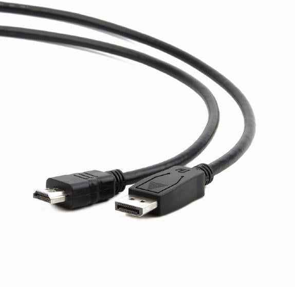 Câble vidéo CABLU SPACER, adaptateur DisplayPort (T) vers HDMI (T), 4K, 1,8 m, noir, « SPC-DP-HDMI-6 » (0,8 m)