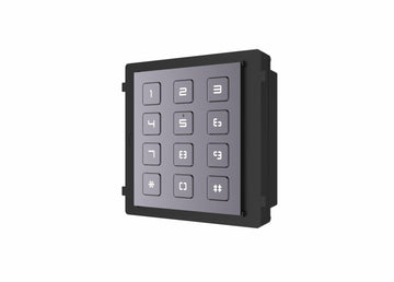 MODUL extensie HIKVISION, pt videointerfon cu tastatura, permite formarea codului de apartament/acces, montaj aplicat/ingropat (acc. neincluse), ilum pe timp de noapte "DS-KD-KP" (include TV 0.18lei)