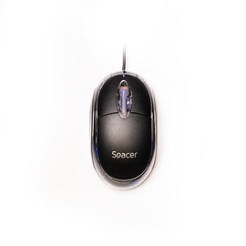 MOUSE Spacer, PC sau NB, cu fir, USB, optic, 800 dpi, butoane/scroll 3/1, , negru, "SPMO-080" 45503289 (timbru verde 0.18 lei) - 0