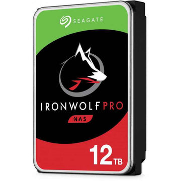 SEAGATE Ironwolf PRO Enterprise NAS HDD 12TB 7200rpm 6Gb/s SATA 256MB cache 8.9cm 3.5inch 24x7 for NAS RAID Rackmount Systeme BLK