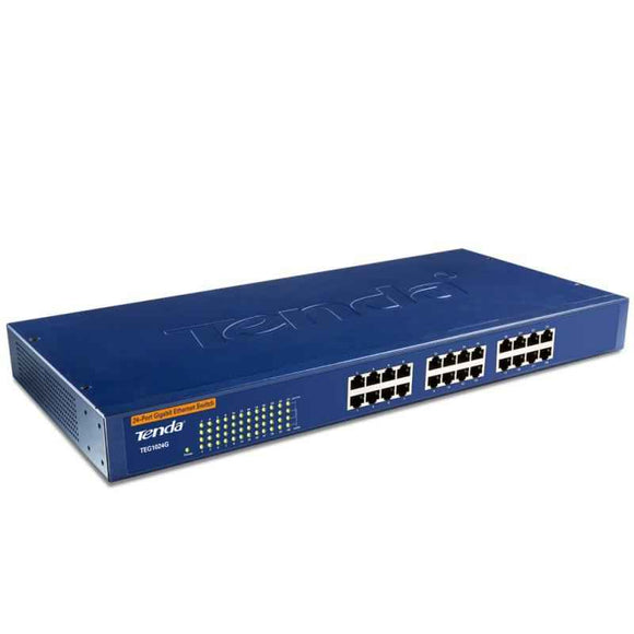 Tenda TEG1024G network switch Unmanaged Blue
