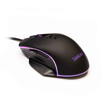 MOUSE Spacer - gaming, gaming, cu fir, USB, optic, 8.000 DPI, butoane/scroll 7/1, iluminare RGB, negru, "SPGM-PULSAR-SPEED" (timbru verde 0.18 lei)