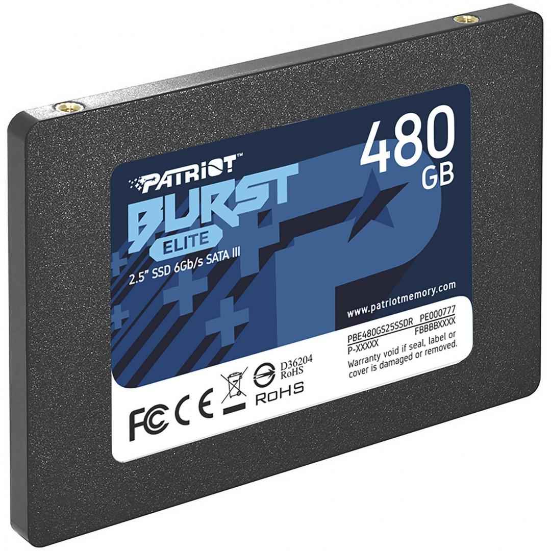 Mémoire Patriot BURST Elite 2,5" 2,5" 480 Go Serial ATA III