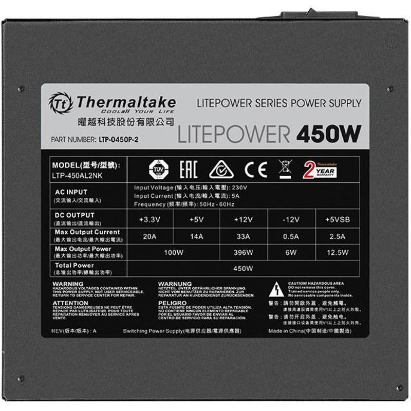 Bloc d'alimentation thermaltake litepower g2 450 w atx noir