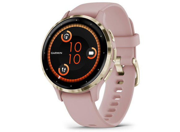 Garmin Venu 3S 3.05 cm (1.2") AMOLED 41 mm Digital 390 x 390 pixels Touchscreen Gold, Rose Wi-Fi GPS (satellite)