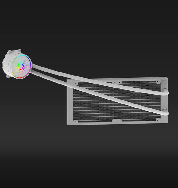 Refroidisseur de processeur aquarius 240 aio blanc argb