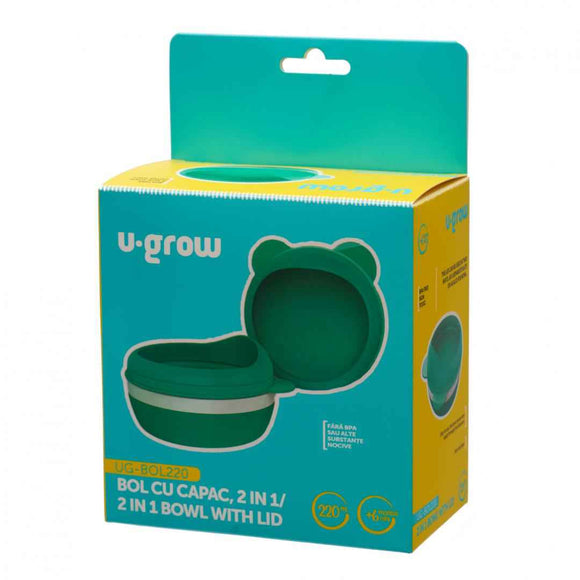 Bol cu capac, 2 in 1, 220 ml, U-Grow