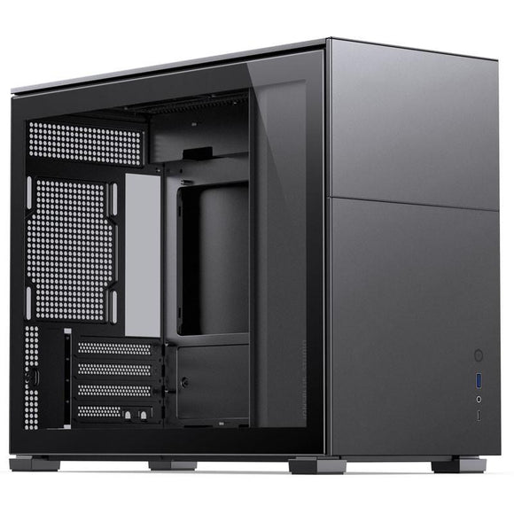 Jonsbo D31 Micro-ATX Case, Tempered Glass - black