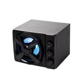 ENCEINTES SPACER Gaming 2.1, RMS : 11 W (2 x 3 W + 5 W), réglage du volume, des basses et des aigus, caisson de basses en bois MDF, 3 x LED, alimentation USB, noir, « SPB-THUNDER » (tampon vert 2,00 lei) 43501938