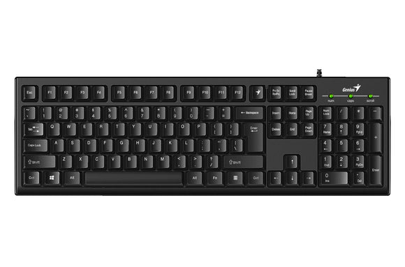 TASTATURA GENIUS USB, 104 taste, black, "Smart KB-100" "31300005400" (timbru verde 0.8 lei)