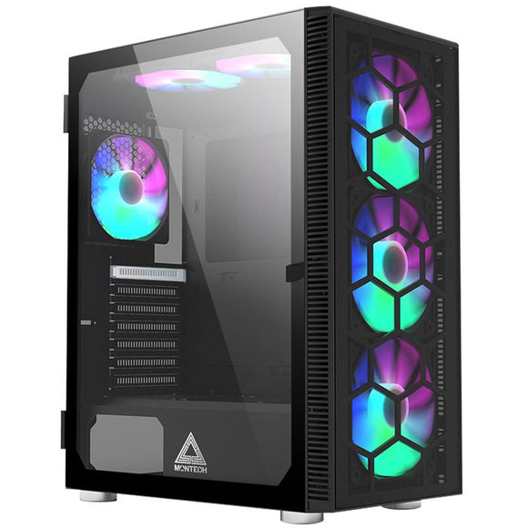 Case|MONTECH|X3 Glass|MidiTower|Not included|Colour Black|X3GLASS(B)