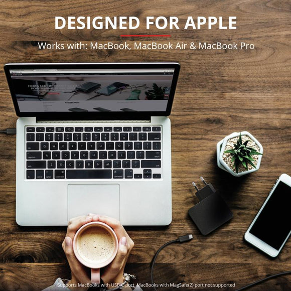 Bloc d'alimentation Notebook Trust Maxo 61 W USB-C pour Apple MacBook « 23418 » (timbre vert, 0,80 lei)