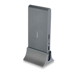 Lindy DST-Pro 5K XT, USB-C Laptop Docking Station with Triple Display (4K) or Single Display (5K) and 100W Pass-Through Charging