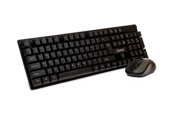 KIT sans fil SPACER, clavier sans fil + souris sans fil, noir, « SPDS-1100 » (timbre vert 0,8 lei)